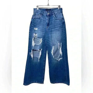 Aeropostale high rise super wide leg 8 REG